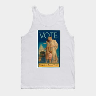 Vintage (Circa 1920) League of Women Voters Poster - VOTE Tank Top